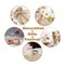 OZXCHIXU 5Pcs Burlap Ribbon Lace Roll with 30 Feet Jute Twine,Burlap Ribbon for Wedding Decorations DIY Handmade Crafts (2.2 yards for each roll)